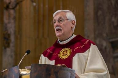 Preacher on the pulpit