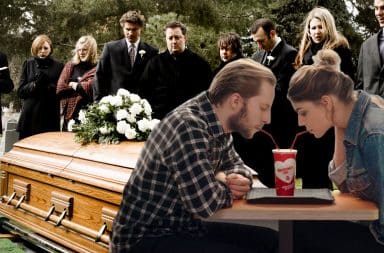 Date at a funeral