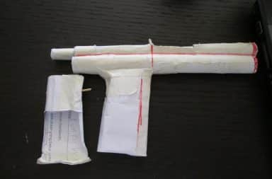 gun made of paper