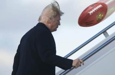 Trump, there's a football!