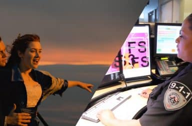 911 operator loves titanic