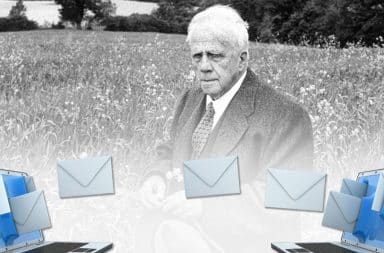 uh oh a problem in the emails and robert frost is there!