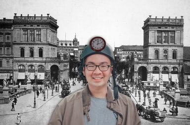 a guy who time travelled to old timey berlin