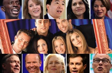 Friends TV show with presidential candidates