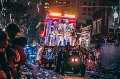 Parade float tractor