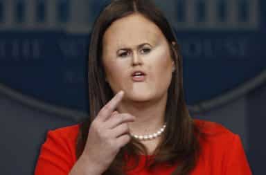 look out sarah huckabee sanders is in the game now