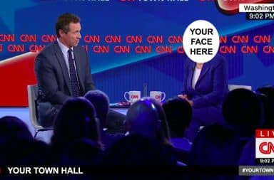 it's your turn to be the CNN town hall