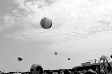 beach ball at the beach