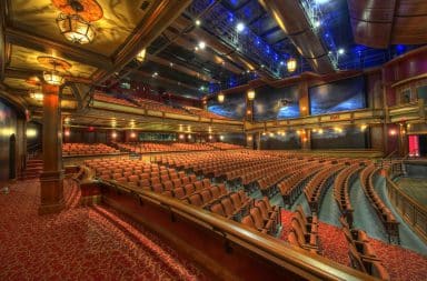 Glamorous theater inside
