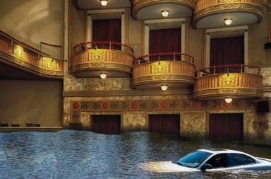 the theatre flooded