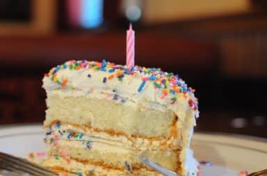 birthday cake yum pass a slice