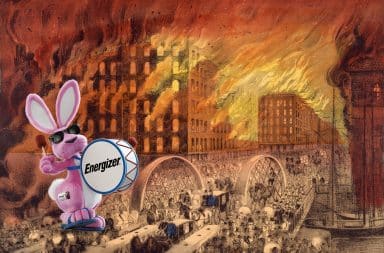 Chicago Great Fire, sponsored by Energizer Bunny