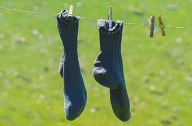 a sock on the line