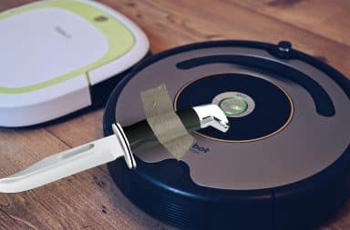 roomba with a knife