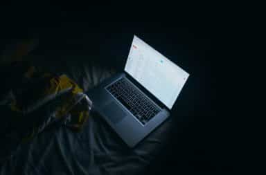 laptop late night
