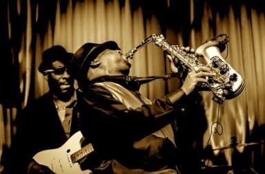 playing jazz