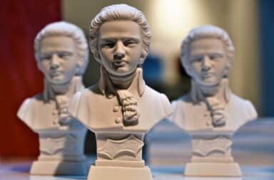 mozart statues