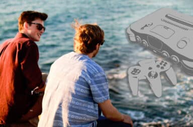 friends by the shore, talking n64