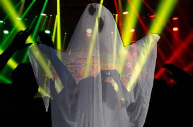 ghost at a big party