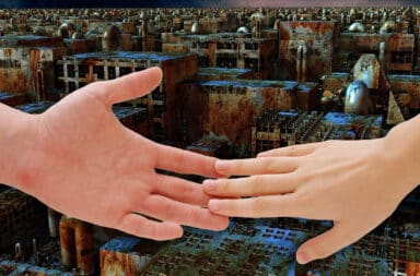 hands in the distopia