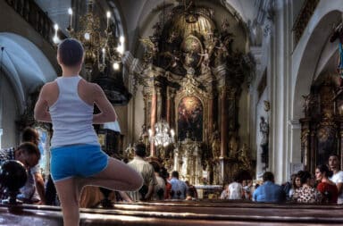 yoga stretch catholic church