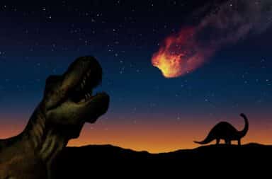 dinosaur meteor explosion