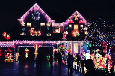 holiday lights house