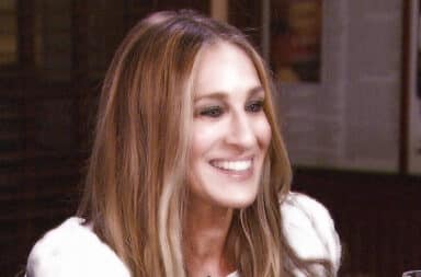 Woman smiling in a dress