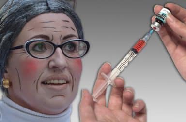 old lady costume vaccine
