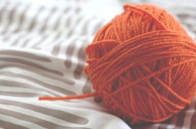 red yarn