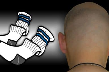 skinhead bald socks