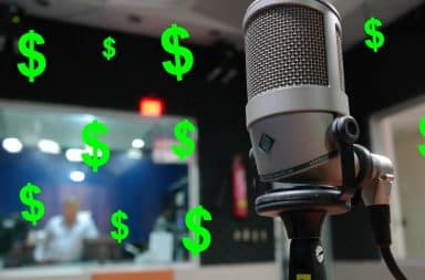 microphone radio money