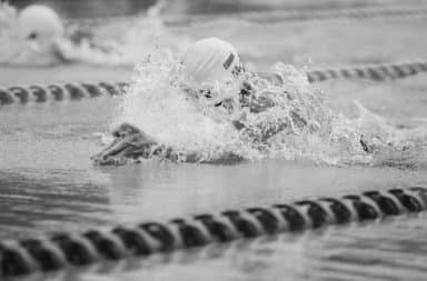 swimmer in a pool