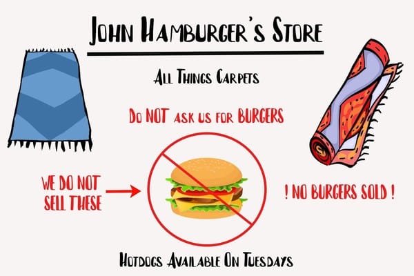 John Hamburger's Store advertisement