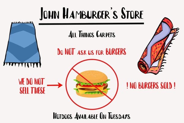 John Hamburger's Store advertisement