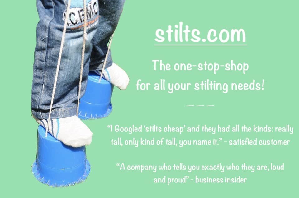 Stilts.com ad