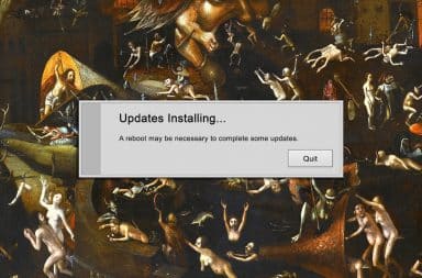 hell pop up about an update