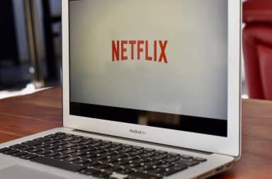 netflix on laptop