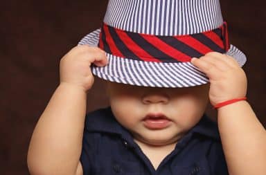 baby in a fedora