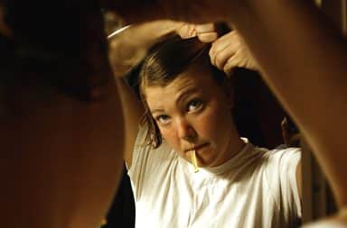 Hair Combing Woman Female Mirror