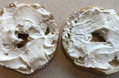 bagel and cream cheese