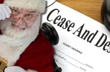 santa cease and desist letter