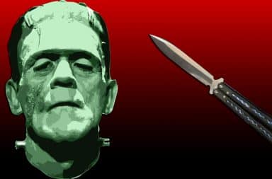 frankenstein and the knife