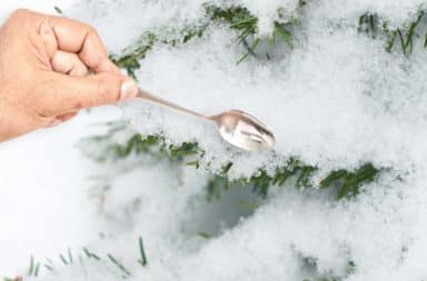 spoon in the snow, where do you go