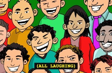 people laughing