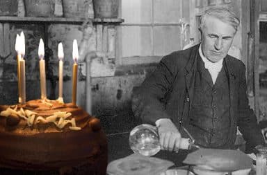 edison birthday cake