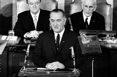 LBJ speaking