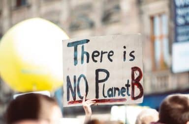 There is no planet B sign