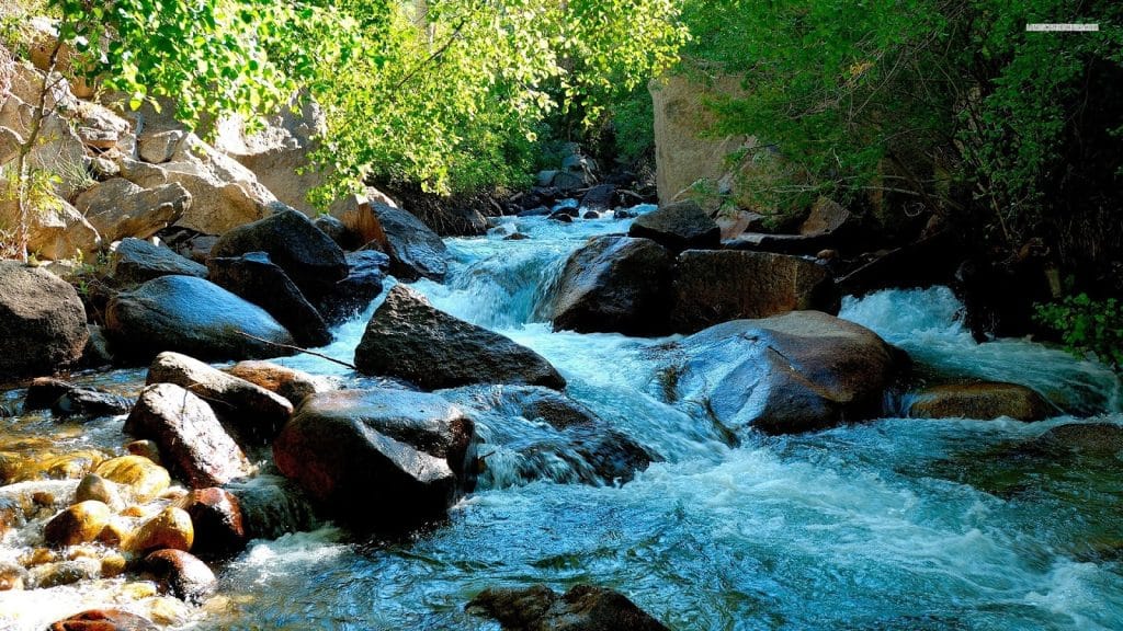 River water stones