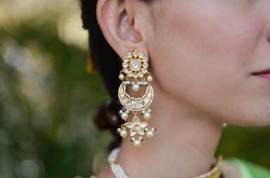 Large earring luxurious